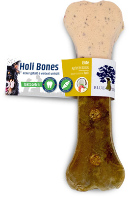 BLUE TREE Holi bones duck skanėstas kaulas šunims su antiena L, 100 g paveikslėlis