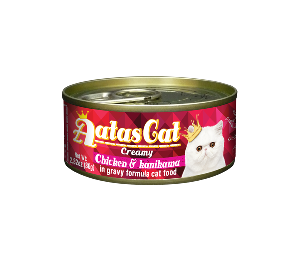 AATAS Creamy Chicken & Kanikama konservai katėms su vištiena ir kanikama padaže 80 g paveikslėlis