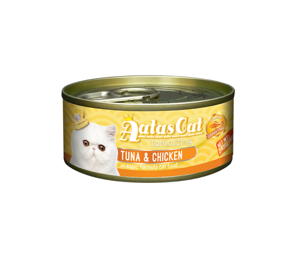 AATAS Tantalizing Tuna & Chicken konservai katėms su tunu ir vištiena drebučiuose  80 g paveikslėlis