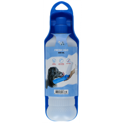 COOLPETS Fresh 2GO butelis su girdykla, 500 ml, mėlynas paveikslėlis