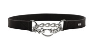 HUNTER AALBORG  Colar with chain antkaklis su grandinėle šunims 50 /M-L, juodas paveikslėlis