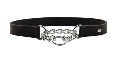 HUNTER AALBORG Colar with chain antkaklis su grandinėle šunims 60 /L-XL, juodas paveikslėlis