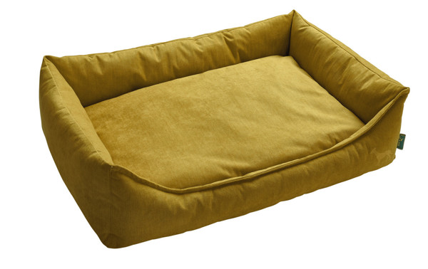 HUNTER EIBY sofa šunims, 100x70 cm, geltona paveikslėlis