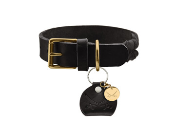 HUNTER SANSIBAR SOLID stilingas odinis antkaklis šunims, 40/S, juodas paveikslėlis