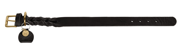 HUNTER SANSIBAR SOLID stilingas odinis antkaklis šunims, 50/S-M, juodas paveikslėlis