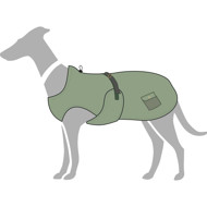 HUNTER UPPSALA TREND funkcionalus paltas šunims, 40, rusvai žalsvas paveikslėlis