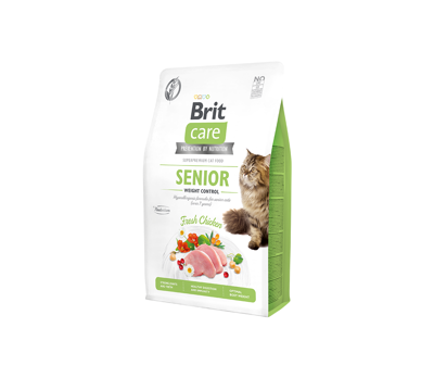 BRIT CARE Cat GF Senior Weight Control sausas maistas vyresnio amžiaus katėms 2 kg paveikslėlis