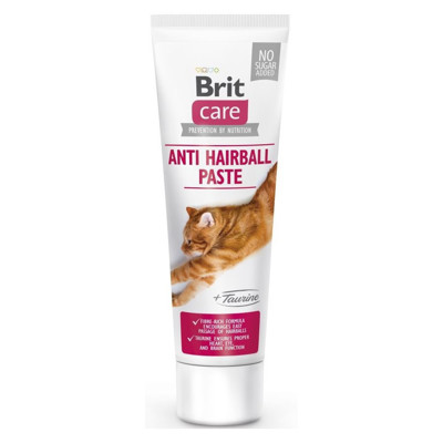 BRIT CARE Cat Anti-Hairball pasta su taurinu katėms 100 ml paveikslėlis