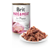 BRIT CARE Chicken&Turkey for Puppy Pate & Meat konservai šuniukams su vištiena ir kalakutiena 400 g paveikslėlis