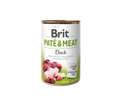 BRIT CARE Duck Pate & Meat konservai šunims su antiena ir vištiena 400 g paveikslėlis