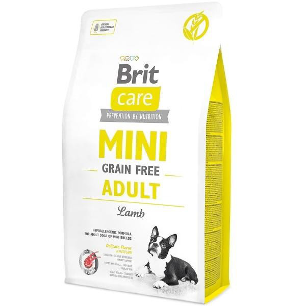 BRIT CARE Mini Adult Lamb hipoalerginis sausas maistas suaugusiems šunims su ėriena 7 kg paveikslėlis
