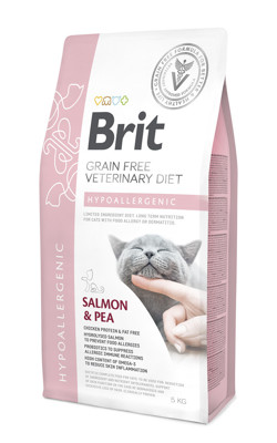 BRIT GF Veterinary Diets Hypoallergenic sausas maistas katėms 5 kg paveikslėlis