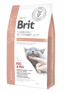 BRIT GF Veterinary Diets Renal sausas maistas katėms  2 kg paveikslėlis