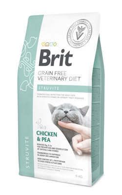 BRIT GF Veterinary Diets Struvite sausas maistas katėms 5 kg paveikslėlis