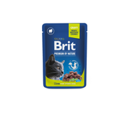 BRIT Premium Lamb for Sterilised konservai sterilizuotoms katėms su ėrienos gabaliukais padaže 100 g paveikslėlis