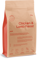 BUDDY Chicken + Lamb Feast sausas maistas su vištiena ir ėriena suaugusiems šunims, 2 kg paveikslėlis