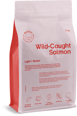 BUDDY Wild Caught Salmon sausas maistas su lašiša šunims, 5 kg paveikslėlis