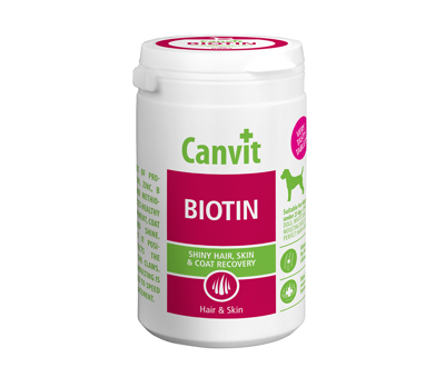 CANVIT Biotin vitaminai šunų odai ir kailiui 230 g paveikslėlis