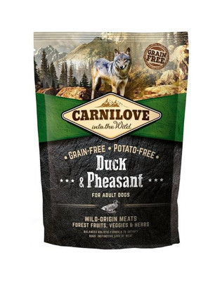 CARNILOVE Duck&Pheasant for Adult sausas maistas suaugusiems šunims su antiena ir fazaniena 1,5 kg paveikslėlis