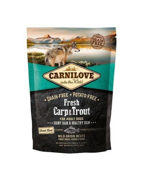CARNILOVE FRESH Carp&Trout sausas maistas suaugusiems šunims su karpiu ir upėtakiu 1,5 kg paveikslėlis
