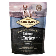 CARNILOVE Puppy Salmon & Turkey sausas maistas šuniukams su lašiša ir kalakutiena 1,5 kg paveikslėlis