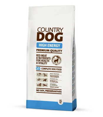 COUNTRY DOG High Energy sausas maistas šunims 15kg paveikslėlis
