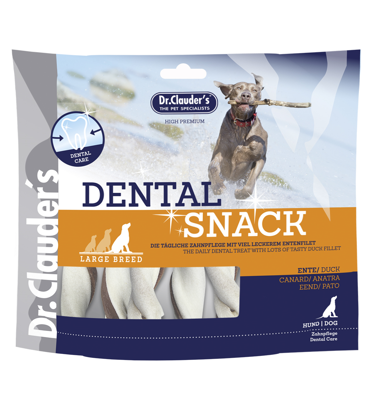 DR. CLAUDER'S Dental large breed skanėstai šunims su antiena, 500 g paveikslėlis