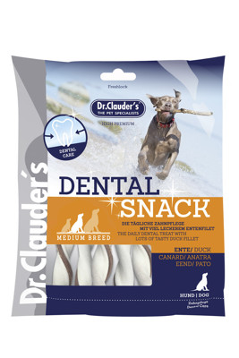 DR. CLAUDER'S Dental medium breed skanėstai šunims su antiena, 170 g paveikslėlis