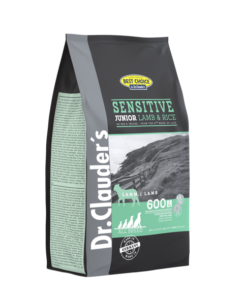 DR. CLAUDER'S sensitive junior sausas pašaras su ėriena ir ryžiais jauniems šunims 4 kg paveikslėlis DR. CLAUDER'S sensitive junior sausas pašaras su ėriena ir ryžiais jauniems šunims 4 kg paveikslėlis