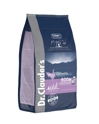 DR. CLAUDER'S mini Hyposensitive sausas pašaras maž. veislių šunims su antiena ir bulvėmis 2 kg paveikslėlis