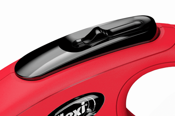 FLEXI New classic L tape automatinis pavadėlis šunims iki 50kg, juosta 5m, raudonas paveikslėlis