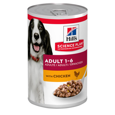 HILL'S SP Canine adult chicken konservai suaugusiems šunims su vištiena, 370 g paveikslėlis