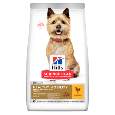 HILL'S SP Canine adult healthy mobility S&M chicken sausas maistas mažų veislių suaugusiems šunims su vištiena, 6 kg paveikslėlis