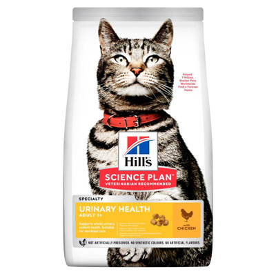 HILL'S SP Feline urinary adult chicken sausas maistas suaugusių kačių šlapimo sistemos veiklai,  3 kg paveikslėlis