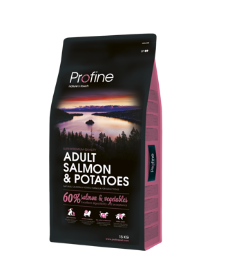 PROFINE Dog Adult Salmon & Potatoes sausas maistas šunims su lašiša ir bulvėmis 3 kg paveikslėlis