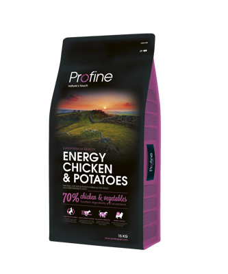 PROFINE Dog Energy Chicken & Potatoes sausas maistas aktyviems šunims 15 kg paveikslėlis