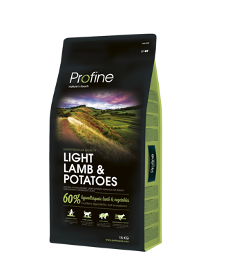 PROFINE Dog Light Lamb & Potatoes sausas maistas viršsvorio turintiems šunims 15 kg paveikslėlis