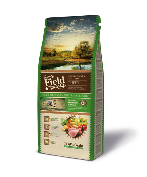 SAM´S FIELD Fresh Chicken&Potato puppy sausas maistas šuniukams su vištiena ir bulvėmis 13 kg paveikslėlis