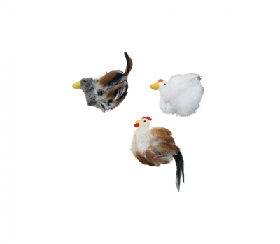 SPOT žaislas katei paukštis su plunksnomis (su katžole)  paveikslėlis