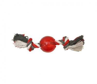 SPOT žaislas Play Strong kamuoliukas guminis su virve 5 cm  paveikslėlis