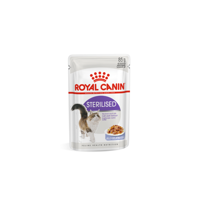 ROYAL CANIN FHN Sterilised in jelly konservai drebučiuose sterilizuotoms katėms 12x85 g paveikslėlis