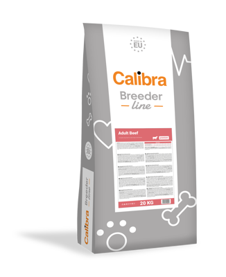 CALIBRA Dog Breeder Line P Adult Beef sausas maistas suaugusiems šunims su jautiena, 20 kg paveikslėlis