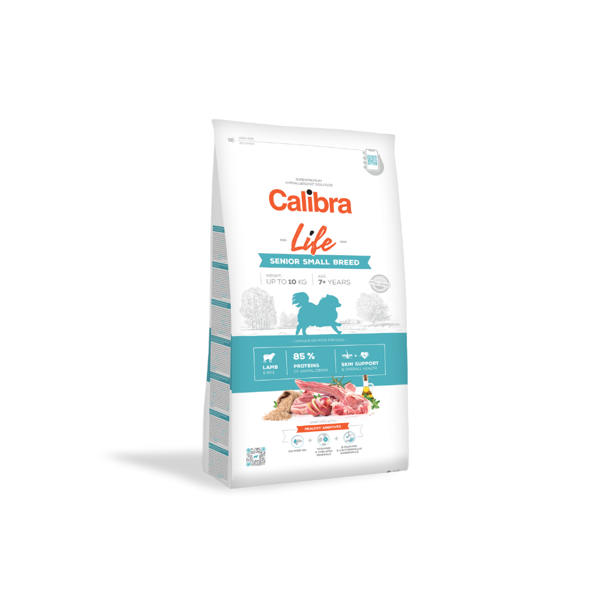 CALIBRA Dog Life Senior Small Breed Lamb sausas maistas vyresnio amžiaus mažų veislių šunims su ėriena, 6kg paveikslėlis
