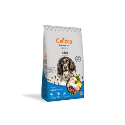 CALIBRA Dog Premium Line Adult sausas maistas suaugusiems šunims su vištiena, 3 kg  paveikslėlis