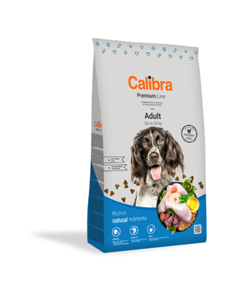 CALIBRA Dog Premium Line Adult sausas maistas  suaugusiems šunims su vištiena, 12 kg  paveikslėlis