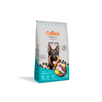 CALIBRA Dog Premium Line Adult Large sausas maistas suaugusiems didelių veislių šunims su vištiena, 3 kg  paveikslėlis