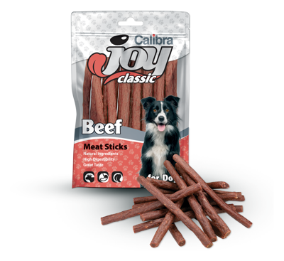 CALIBRA Joy Dog Classic Beef Sticks skanėstai su jautiena šunims, 80 g  paveikslėlis