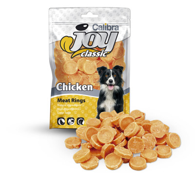 CALIBRA Joy Dog Classic Chicken Rings skanėstai šunims su vištiena, 80 g paveikslėlis