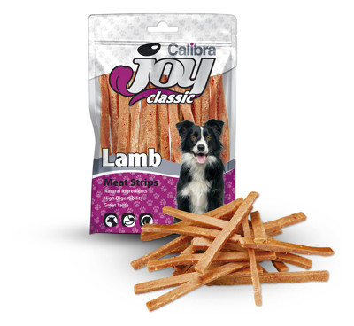 CALIBRA Joy Dog Classic Lamb Strips skanėstai šunims su ėriena, 80 g  paveikslėlis