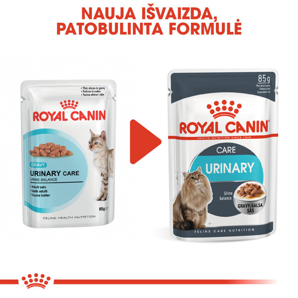 ROYAL CANIN FCN Urinary care in gravy konservai suaugusioms katėms, sveikai šlapimo sistemos veiklai 12x85 g paveikslėlis